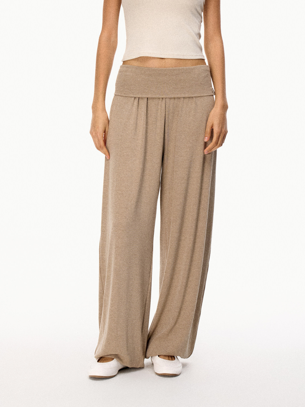 SilkTouch - Women's Contrast Balloon Sleeve Cropped Knit Set