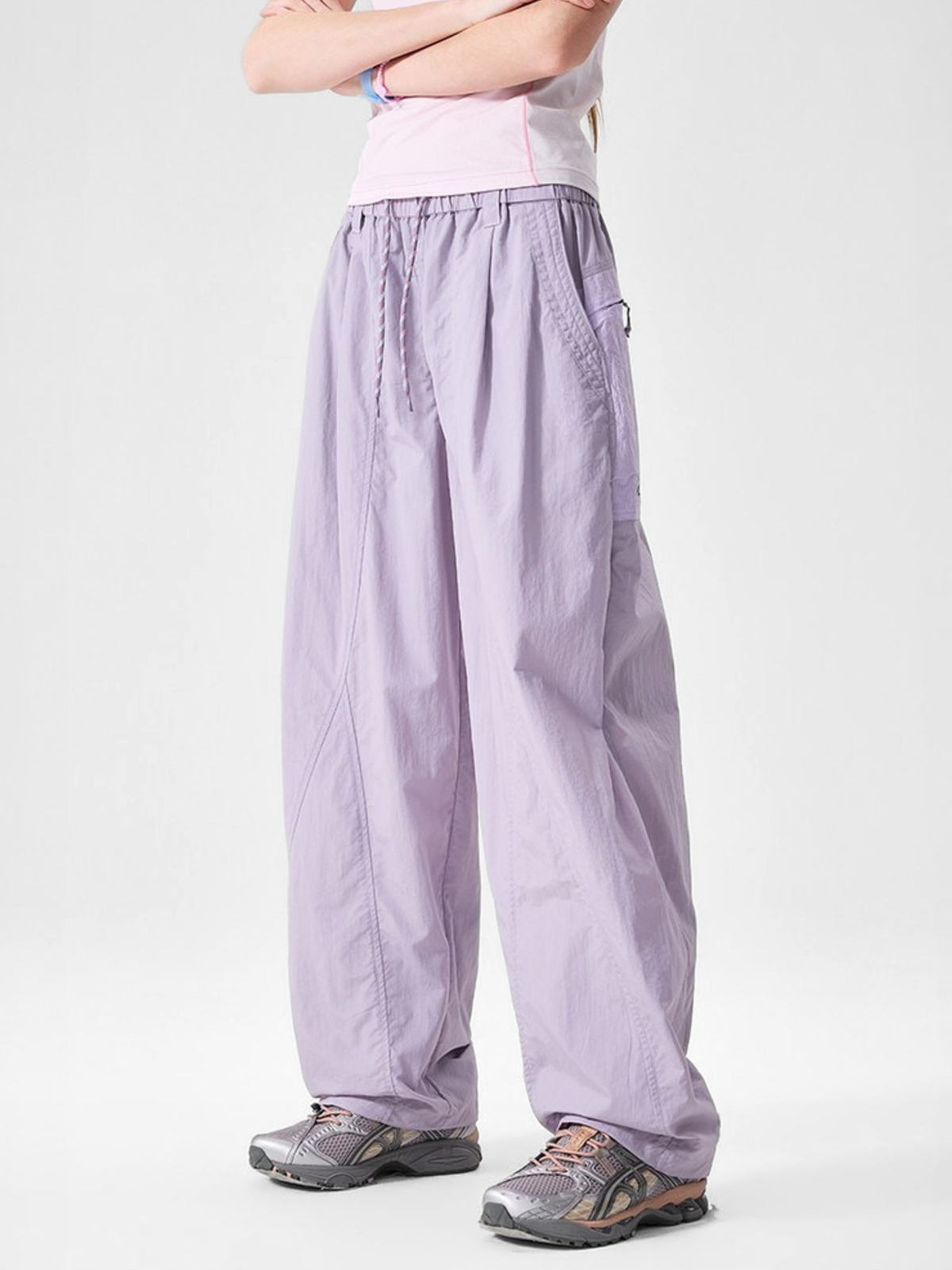 OwlRush - Unisex Water-Repellent Quick-Dry Contrast Paratrooper Pants